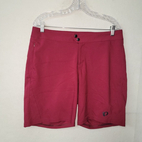 Pearl Izumi Canyon Shorts Womens 12 Burgundy Cycling Athletic Outdoor Hiking New